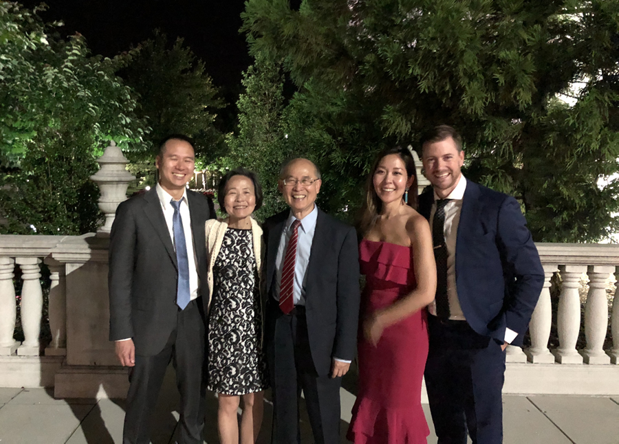 Christina Chuo and Family after Surgery