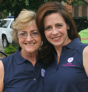 Me and my mom at the 2012 Congressional Women's Softball Game.