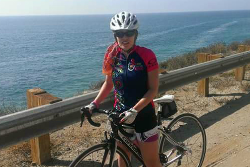 Leisha at the 2015 YSC Tour de Pink West Coast